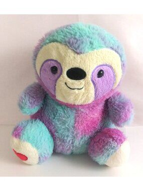 Animal Adventures Soft Tie Dye Rainbow Sloth 9" Plush